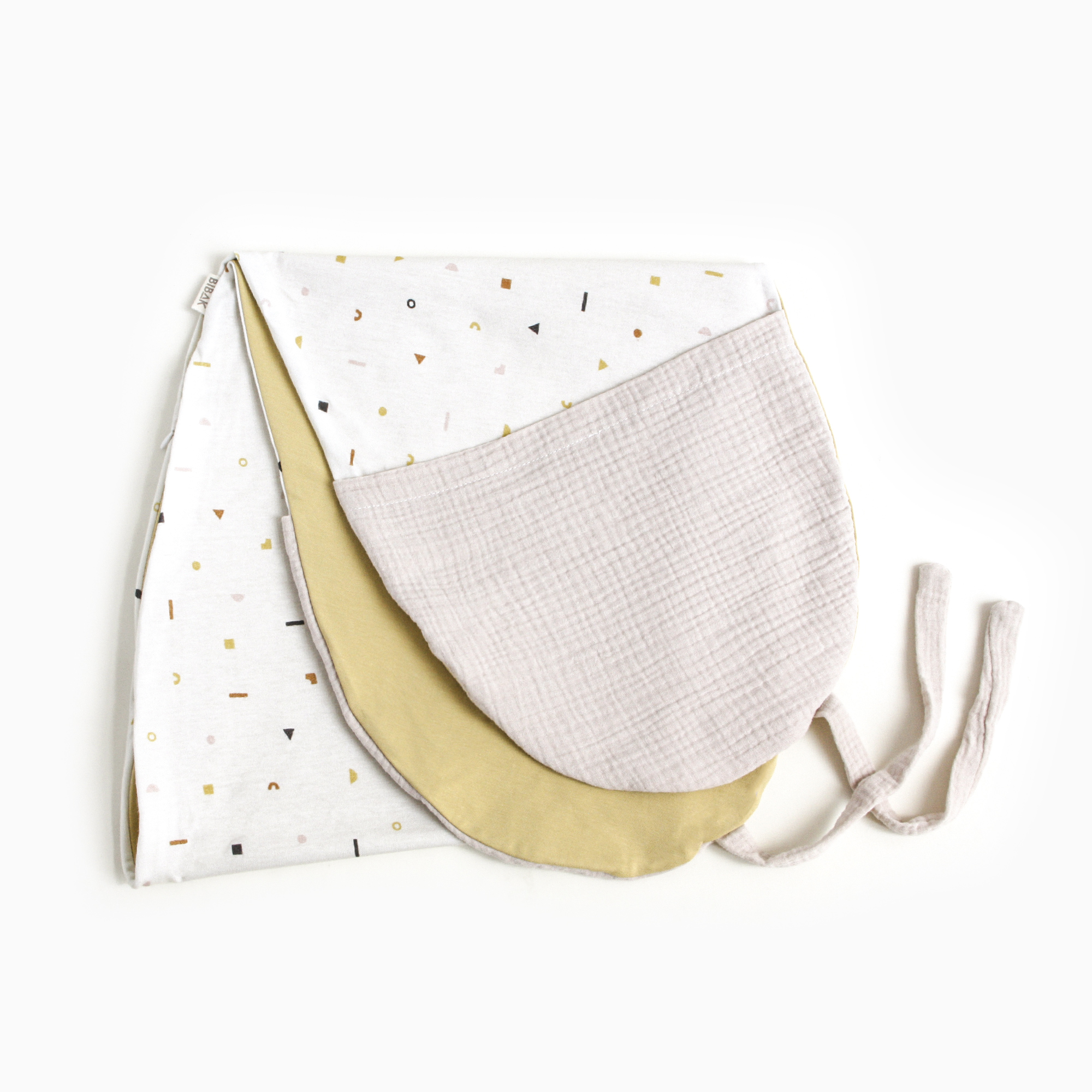 Funda cojín de lactancia Shapes – Yellow