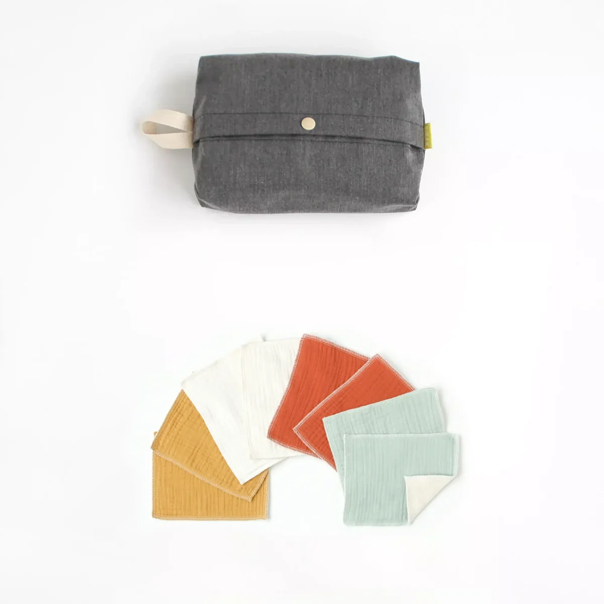 Pack toallitas lavables con estuche – Basic (8u)