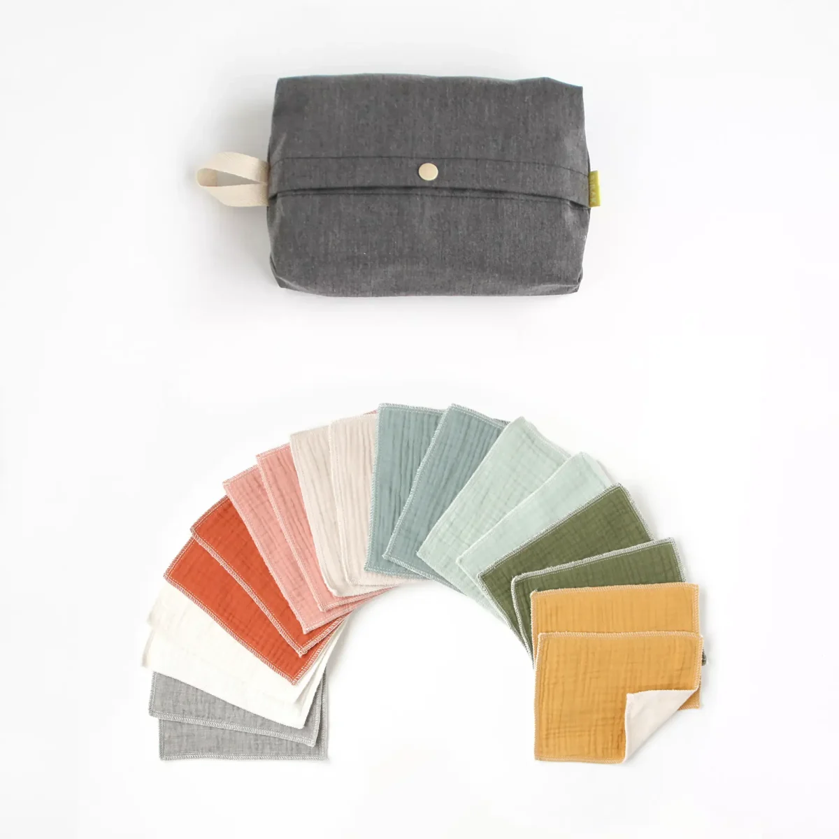 Pack toallitas lavables con estuche – Rainbow (18u)